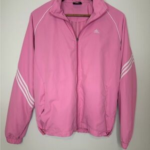 Adidas Women's Pink Windbreaker Jacket